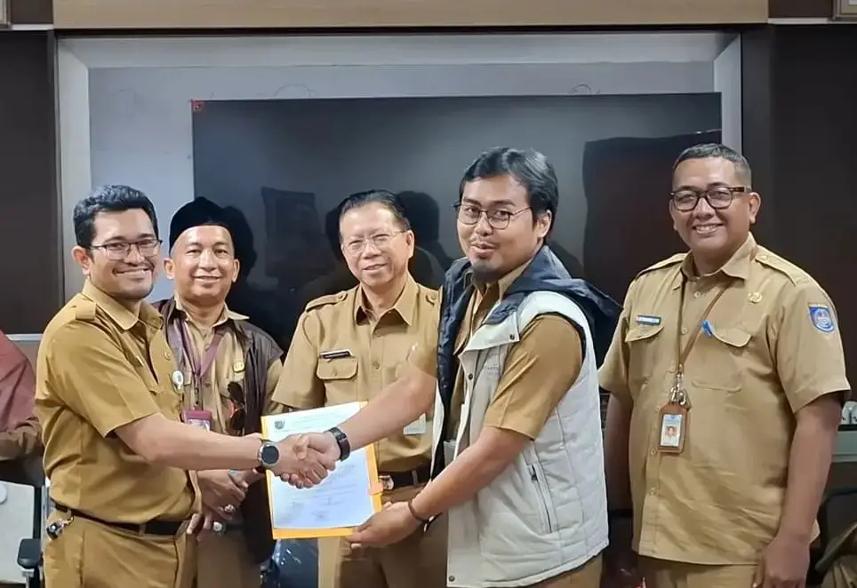 Diskominfo melakukan serah terima jabatan.